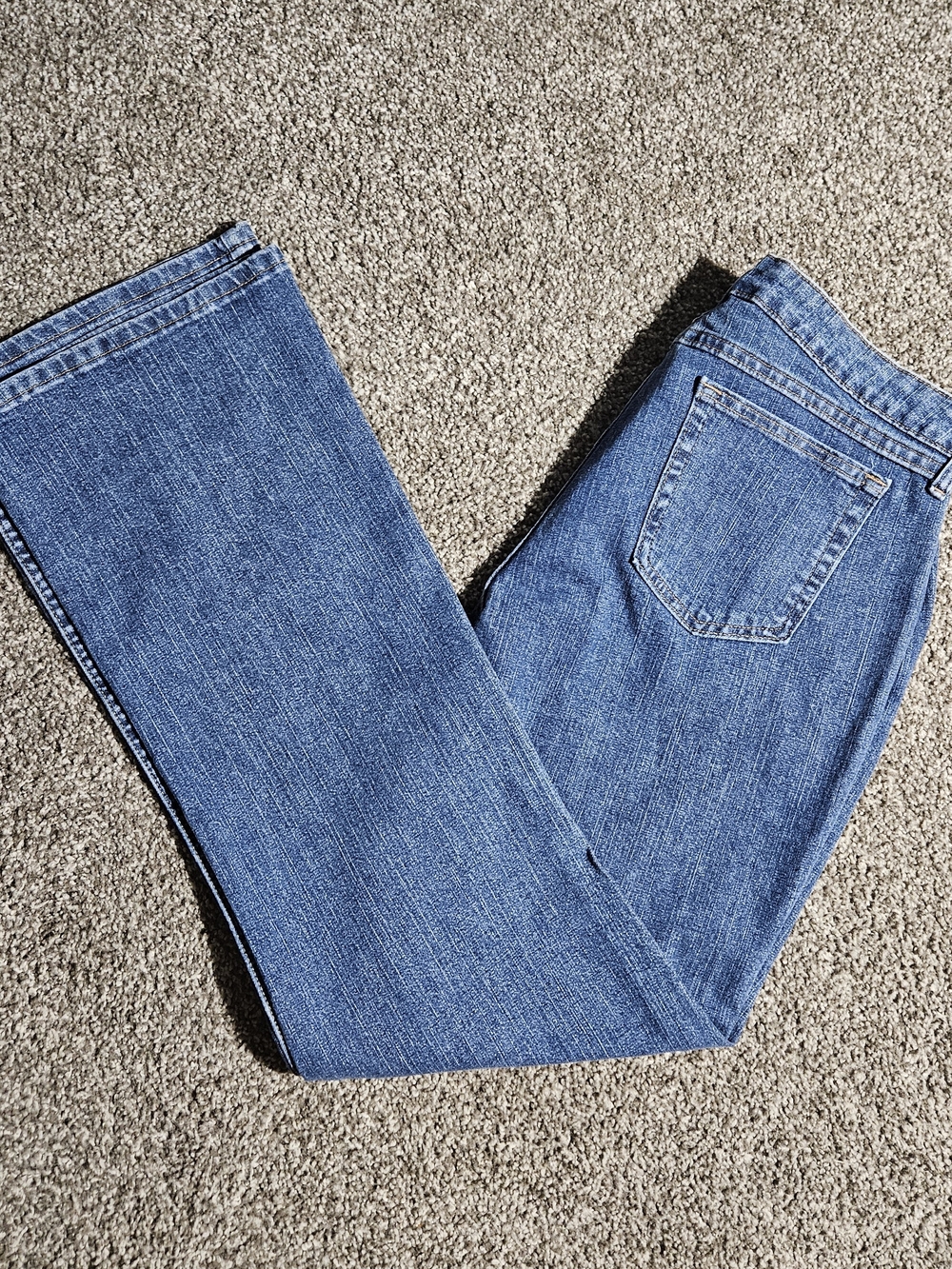 Lee Riders Mid Rise Straight Leg Blue Jeans Women's 14/32 M Cotton